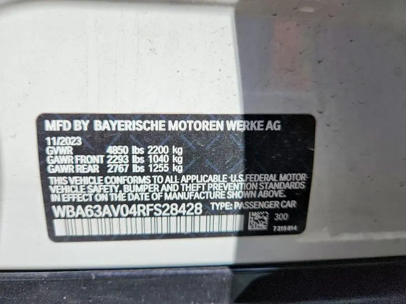 2024 BMW 430I GRAN COUPE  