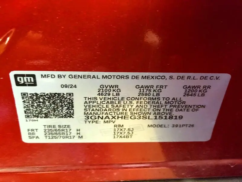 2025 CHEVROLET EQUINOX LT  