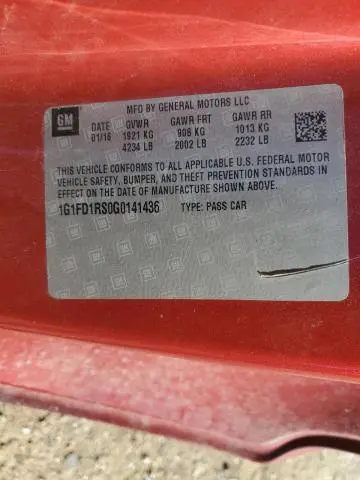 2016 CHEVROLET CAMARO LT