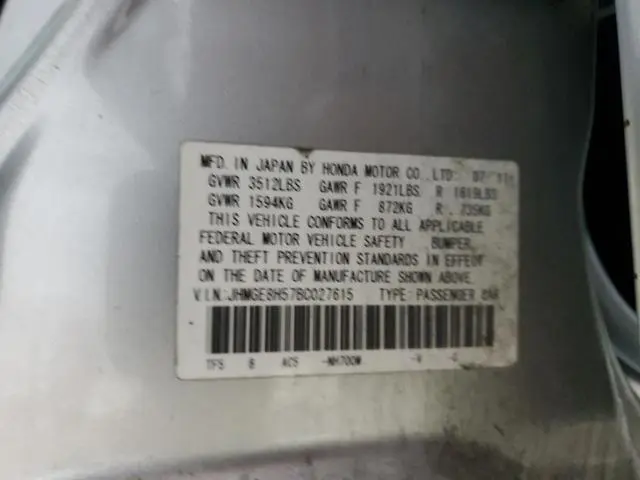 2011 HONDA FIT SPORT  