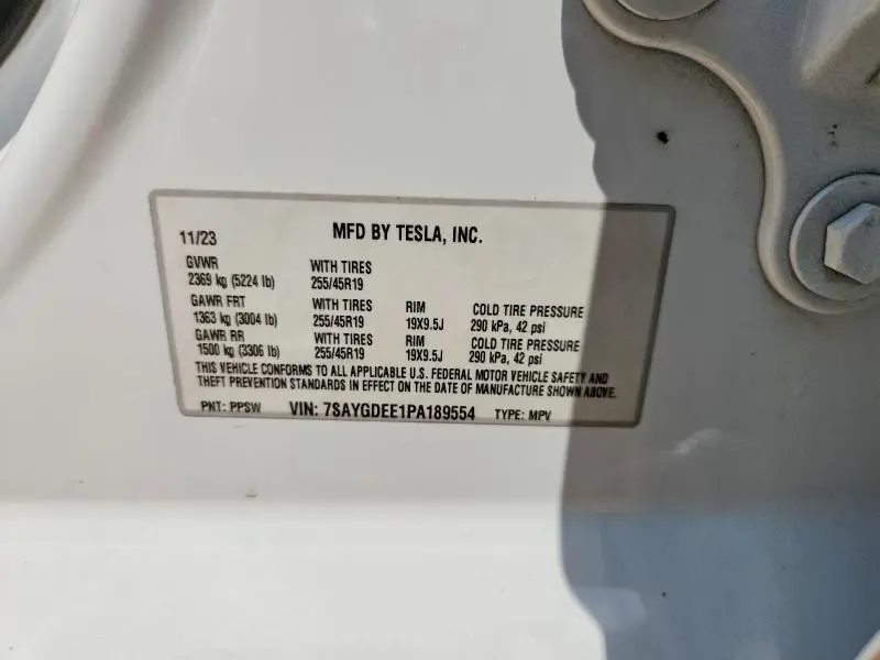 2023 TESLA MODEL Y   