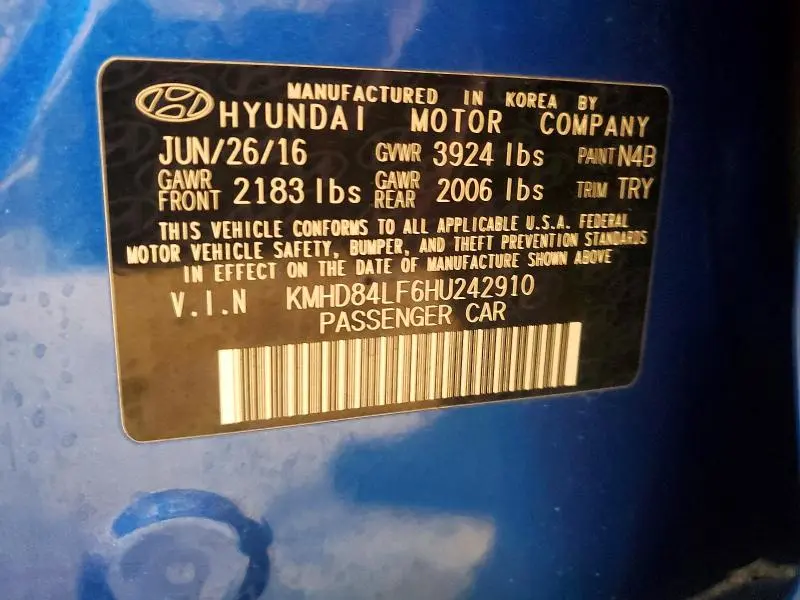 2017 HYUNDAI ELANTRA VALUE EDITION  