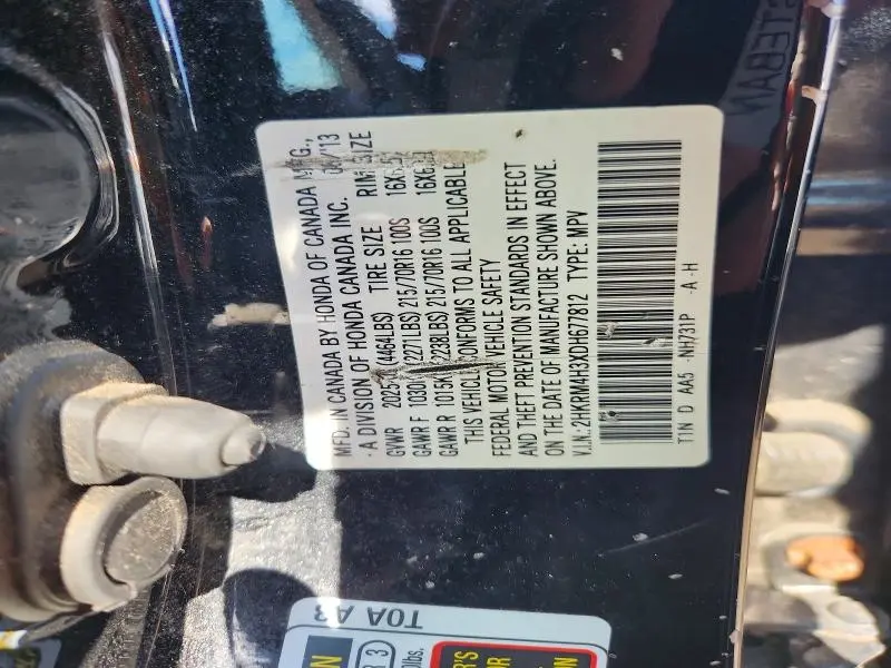2013 HONDA CR-V LX  