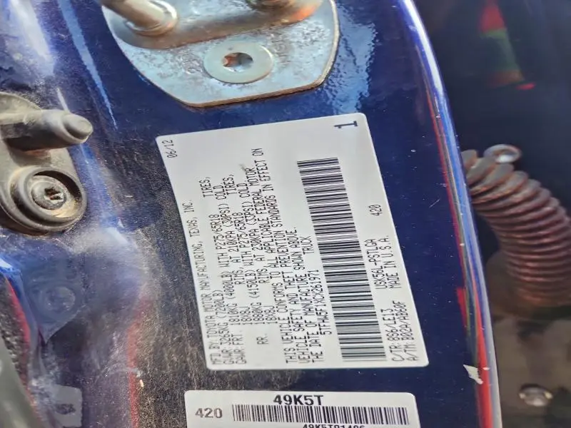 2012 TOYOTA TUNDRA CREWMAX LIMITED  