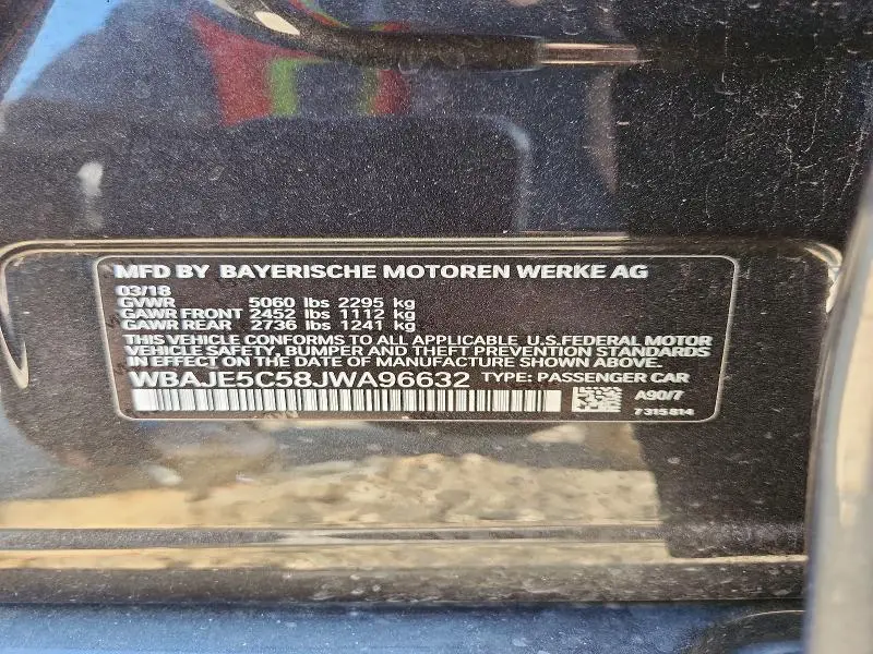 2018 BMW 540 I  