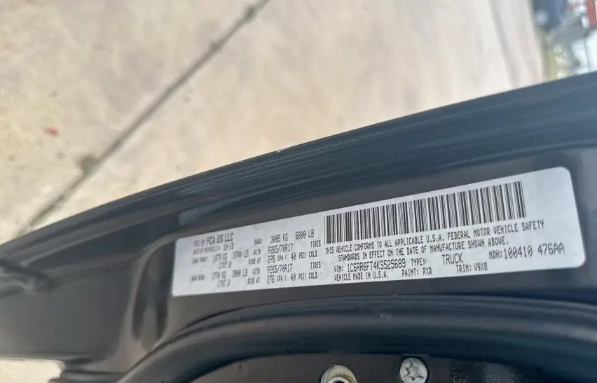 2019 RAM 1500 CLASSIC TRADESMAN  