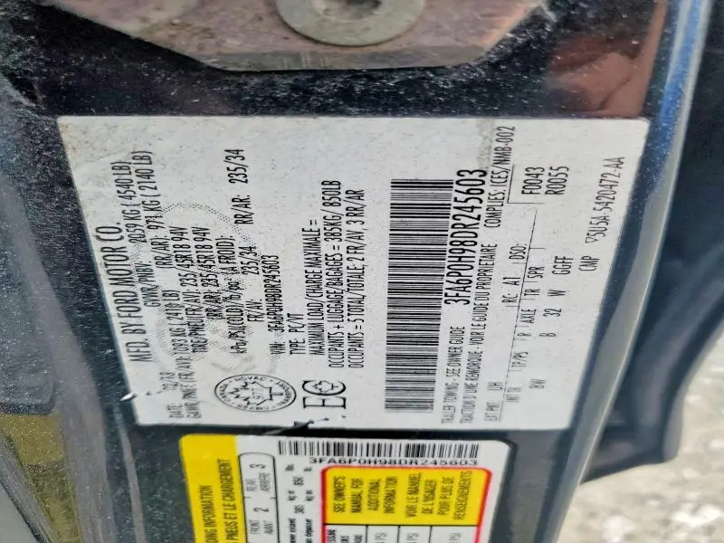 2013 FORD FUSION SE  