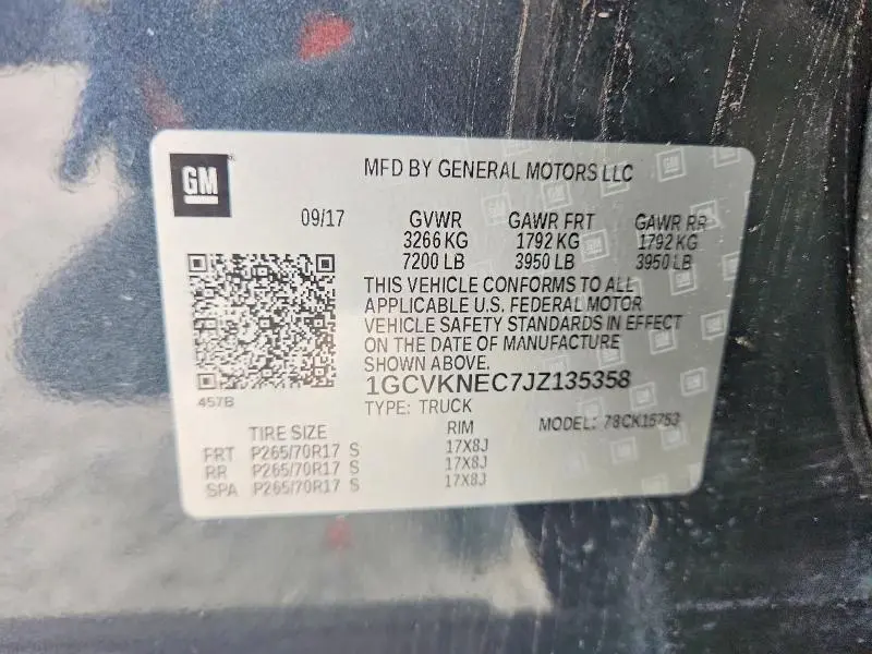 2018 CHEVROLET SILVERADO K1500  