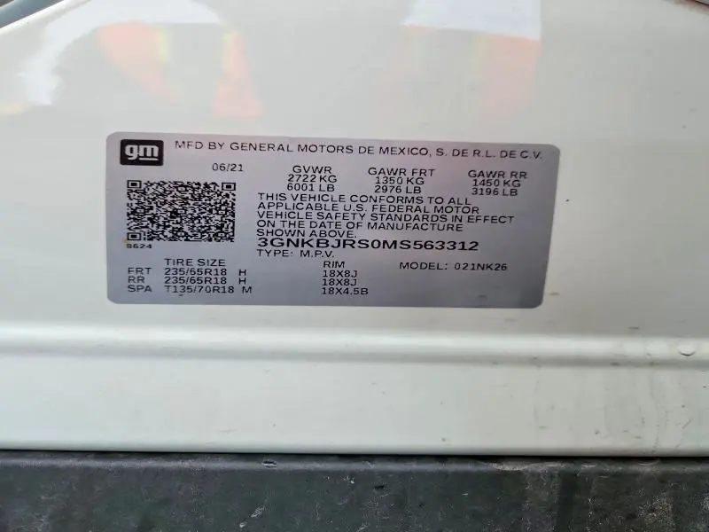 2021 CHEVROLET BLAZER 3LT  