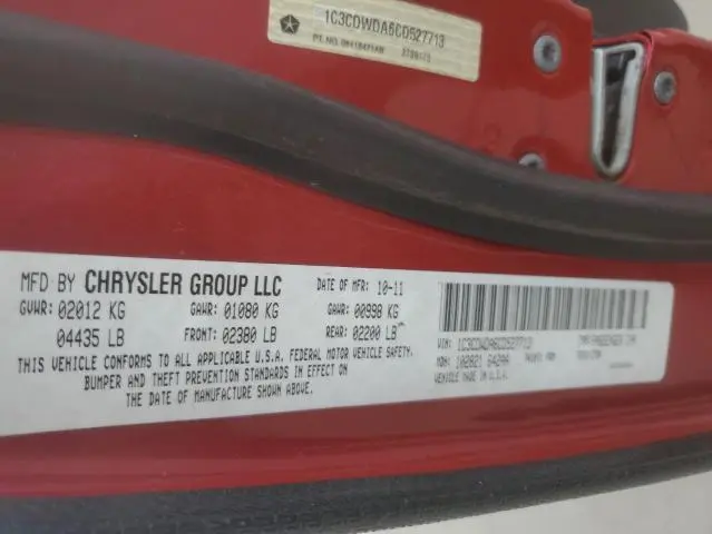 2012 DODGE CALIBER SXT