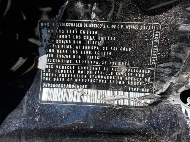 2018 VOLKSWAGEN TIGUAN SE  