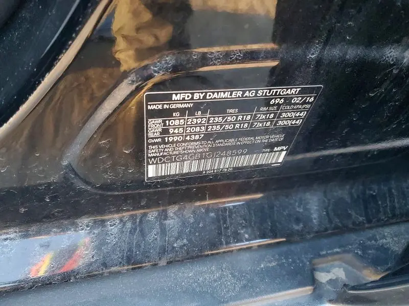 2016 MERCEDES-BENZ GLA 250 4MATIC  