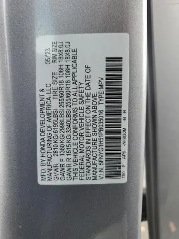 2023 HONDA PILOT EXL  