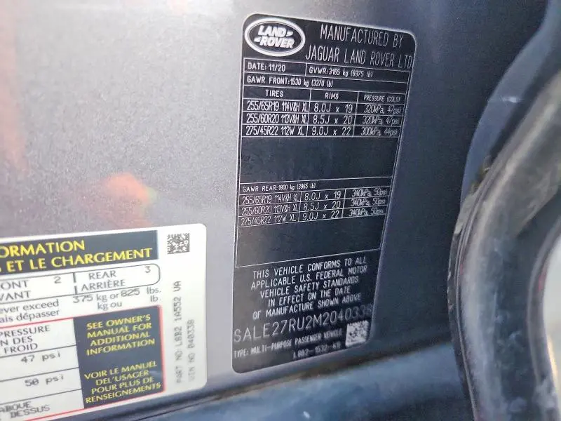 2021 LAND ROVER DEFENDER 110 X-DYNAMIC SE  