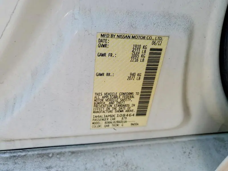 2013 NISSAN ALTIMA 2.5  