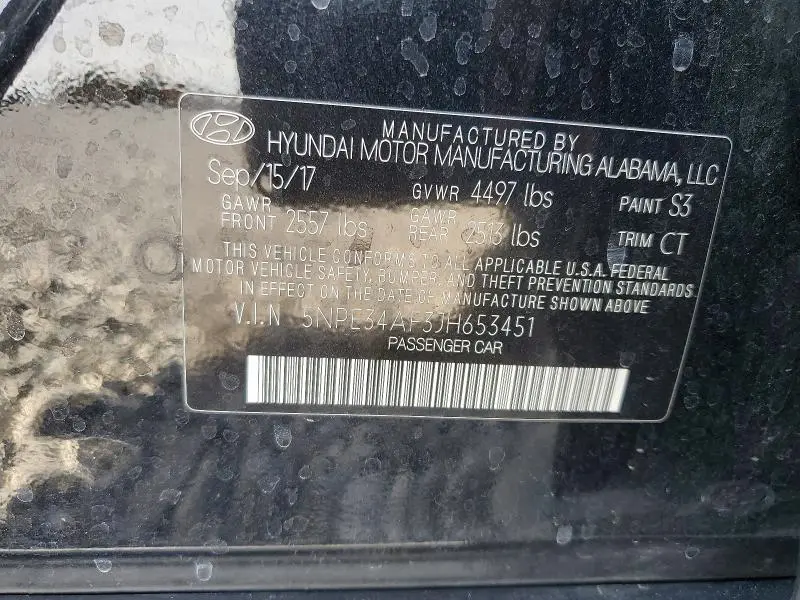 2018 HYUNDAI SONATA SPORT  
