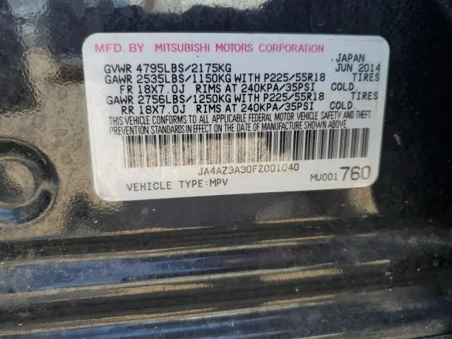 2015 MITSUBISHI OUTLANDER SE  