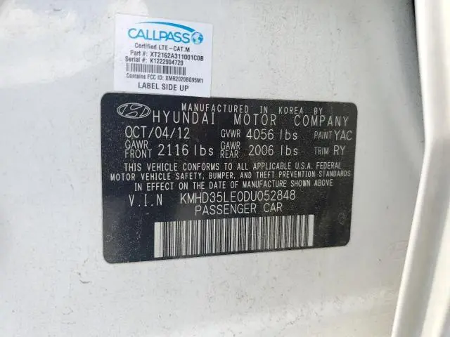 2013 HYUNDAI ELANTRA GT   