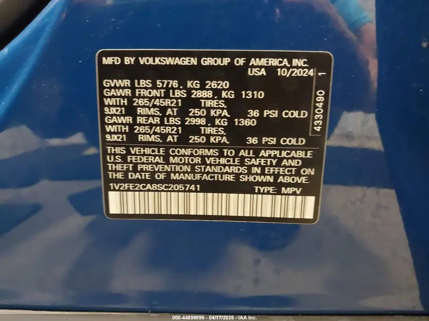 2025 VOLKSWAGEN ATLAS CROSS SPORT 2.0T SEL PREMIUM R-LINE