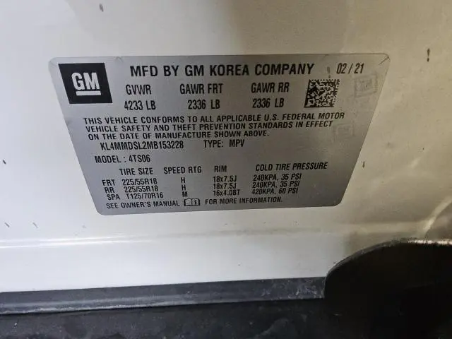 2021 BUICK ENCORE GX SELECT  