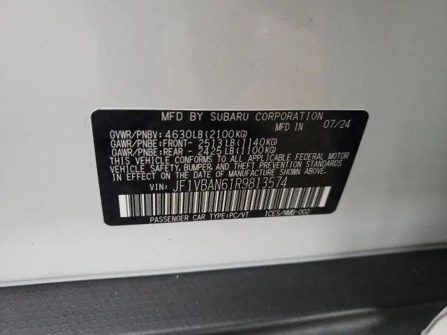 2024 SUBARU WRX LIMITED  