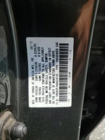 2013 HONDA ACCORD LX  