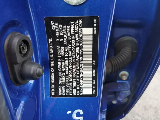 2017 HONDA CIVIC SPORT  