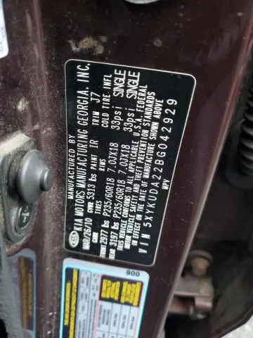 2011 KIA SORENTO EX  