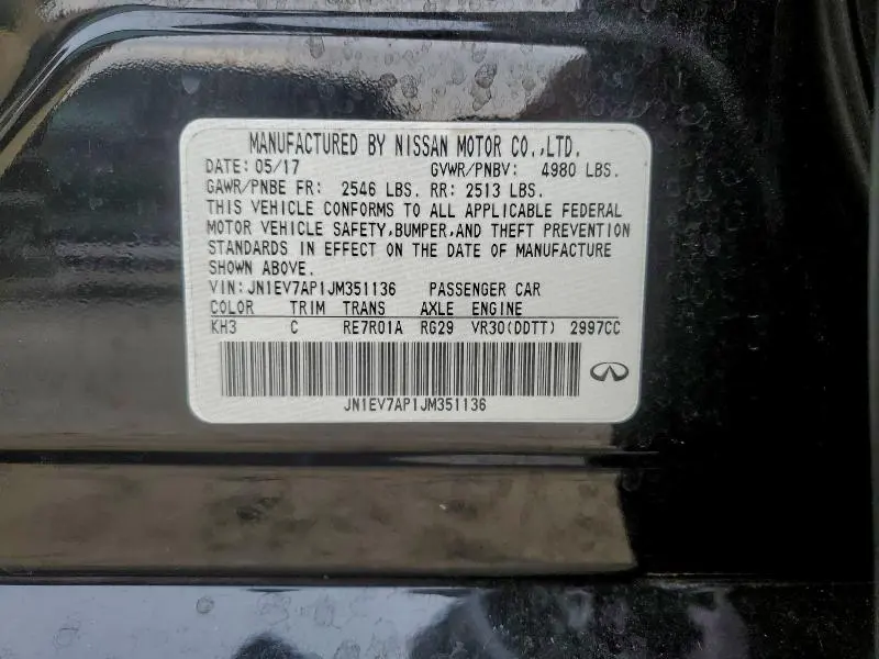 2018 INFINITI Q50 LUXE  