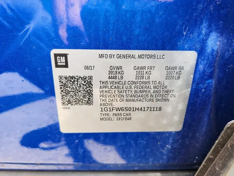 2017 CHEVROLET BOLT EV LT  