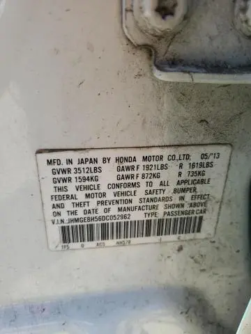 2013 HONDA FIT SPORT  