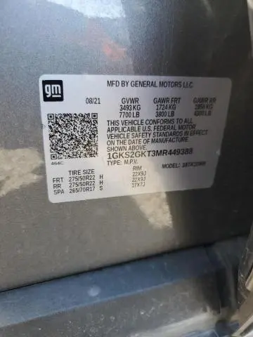 2021 GMC YUKON XL K1500 SLT  