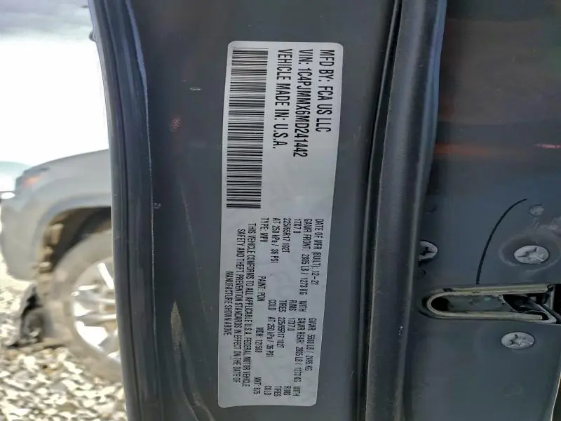 2021 JEEP CHEROKEE LATITUDE LUX  