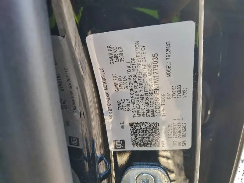 2021 CHEVROLET COLORADO   