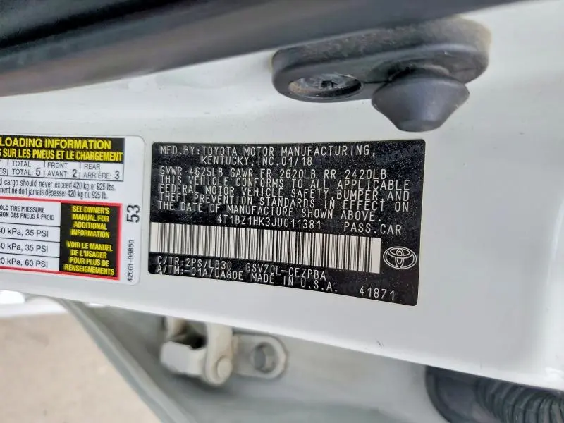 2018 TOYOTA CAMRY XSE V6  