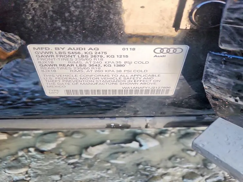 2018 AUDI Q5 PREMIUM  
