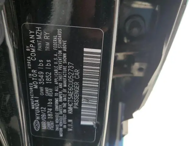 2012 HYUNDAI ACCENT GLS  