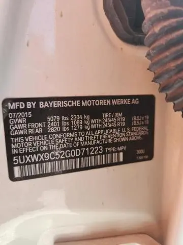 2016 BMW X3 XDRIVE28I  