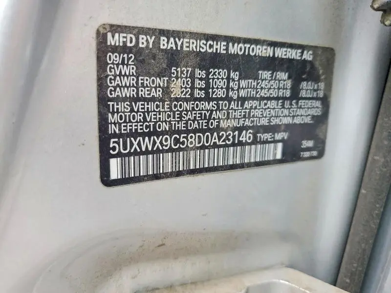 2013 BMW X3 XDRIVE28I  