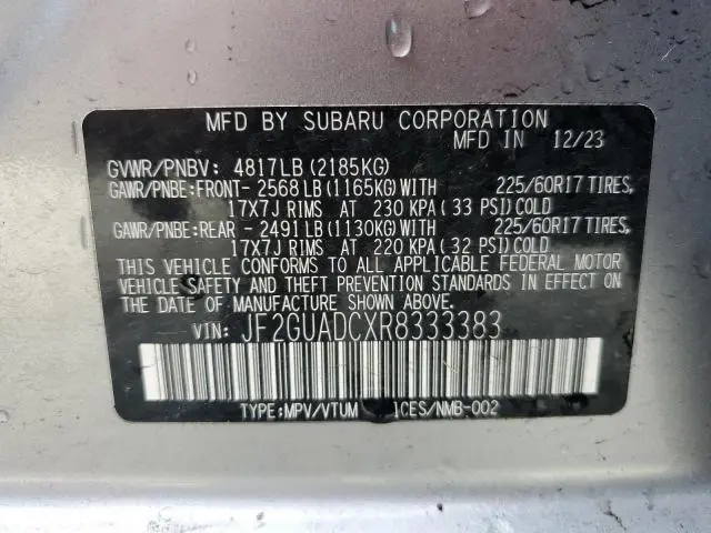 2024 SUBARU CROSSTREK PREMIUM  