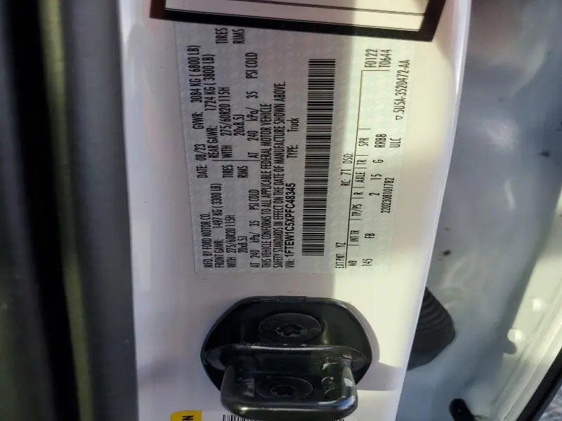 2023 FORD F150 SUPERCREW  
