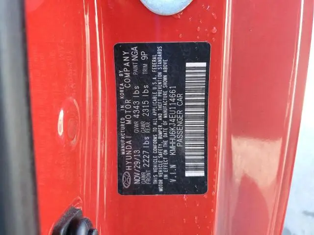 2014 HYUNDAI GENESIS COUPE 3.8L  