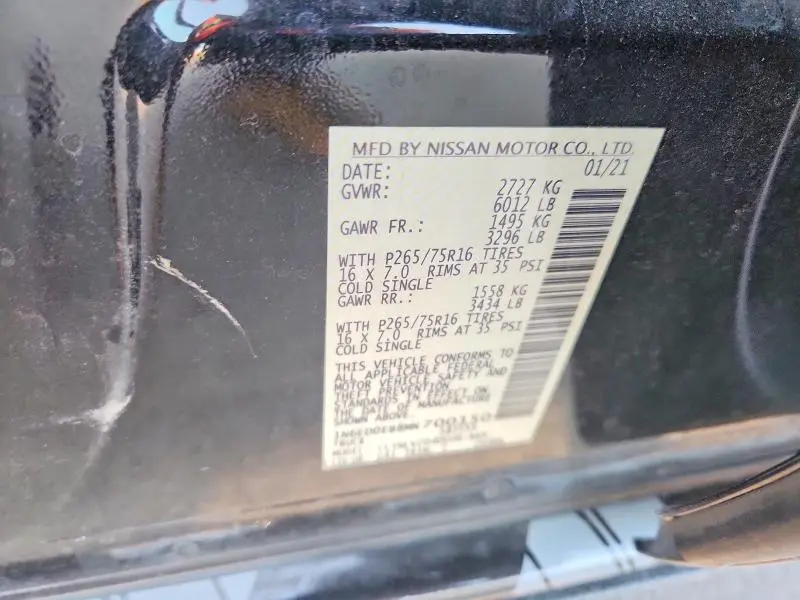 2021 NISSAN FRONTIER PRO-4X  