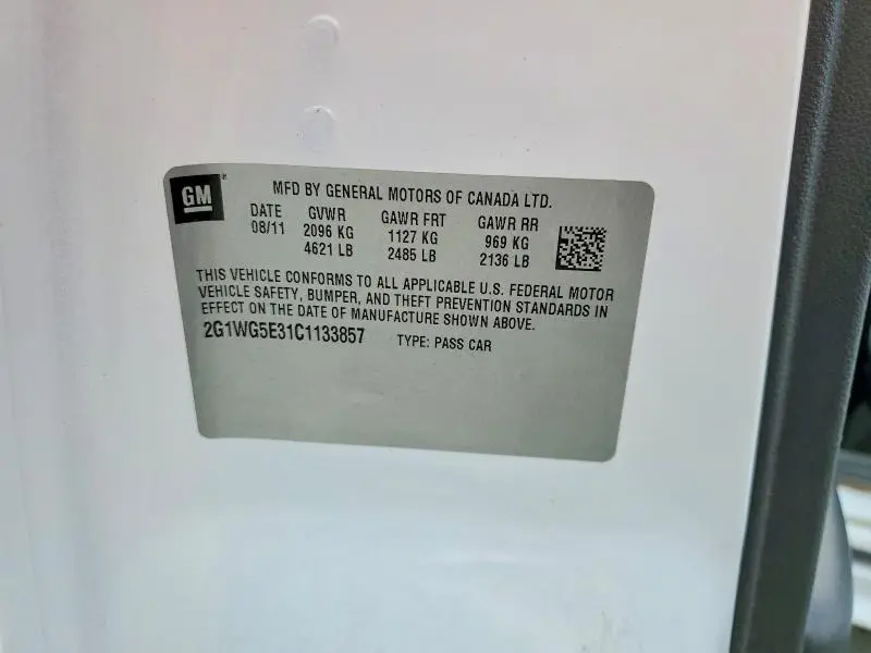 2012 CHEVROLET IMPALA LT  