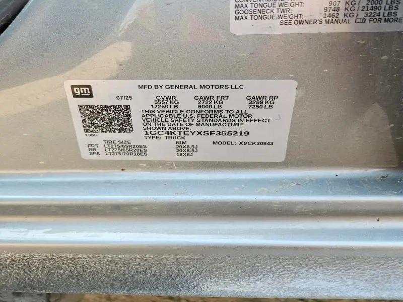 2025 CHEVROLET SILVERADO K3500 LT  