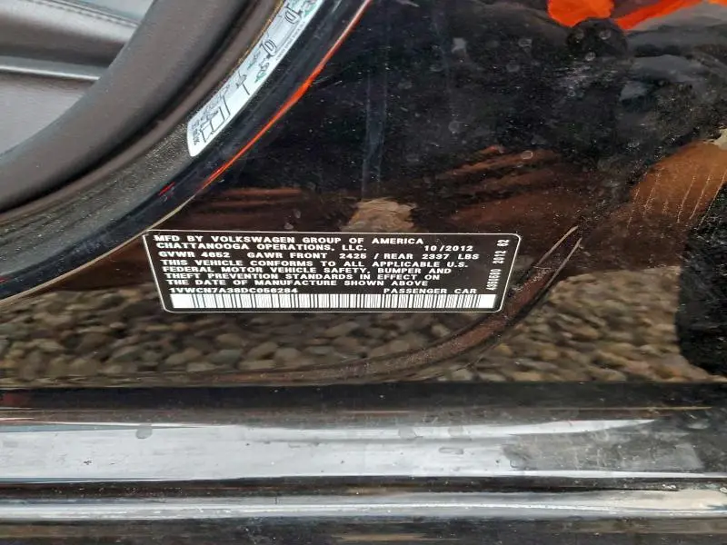 2013 VOLKSWAGEN PASSAT SEL  