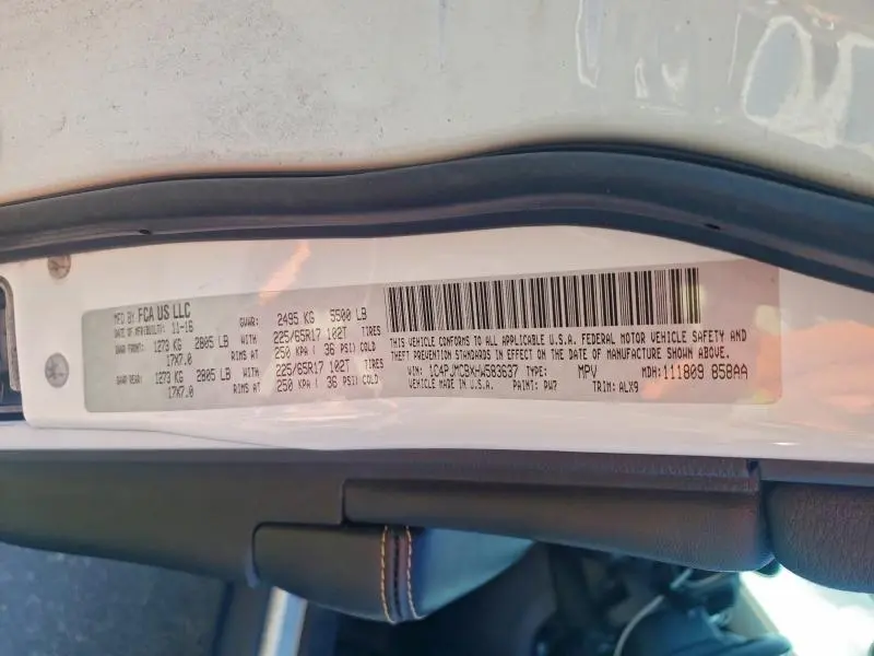 2017 JEEP CHEROKEE LATITUDE  