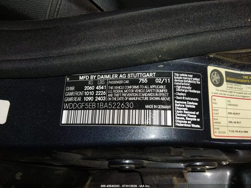 2011 MERCEDES-BENZ C 300 SPORT