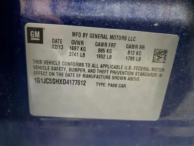 2013 CHEVROLET SONIC LT  