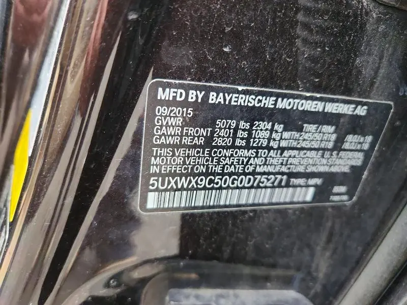 2016 BMW X3 XDRIVE28I  